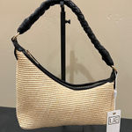 Urban Expression Urban Expressions | Natural Woven Shoulder Bag w/ Braided Handle Photo 0