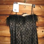 Mac Duggal NWT Embellished Feather Strapless Column Dress Black Size 12 Photo 9