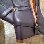 Franco Sarto Purple Etta Pointed Toe Wedge Booties Ankle Boots Size 5.5M Western Photo 4