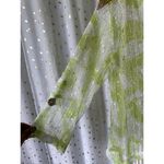 Hailey Lyn Women's Open Knit Weave Oversize Buttons Handkerchief Hem Cardigan S Green Photo 2