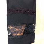 Cache Stretch Navy Blue Pant Flat Front Lace Bottom No Waistband Size 4/6 $118 Photo 1