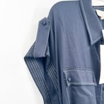 NWT Ciebon Womens Nautical Summer Josette Belted Midi Shirtdress Size 1X Navy Blue Photo 6