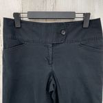 Karen Kane Cropped Career Chino Pants Womens 8 Black Cotton Pockets Photo 1