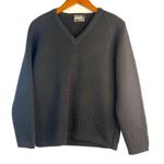 Richard Stapf & Co 100% New Wool Black Knit Vneck Austrian Ski Sweater S/M Photo 6