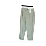 Topshop NWT  Chino Pants With Roll Hem Mint Green Photo 5