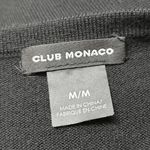 Club Monaco Black Wool Knit Bodycon Ribbon Cutout Long Sleeves Sweater Dress M Photo 5