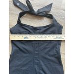 Athleta  Sizzle Black Halter Neck Midi Dress Size 2 Supplex Lycra Photo 9