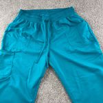 Scrubstar ‎ Aquamarine Blue Scrub Pants Womens Large Drawstring Pockets Workwear Photo 7