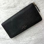 Kate Spade New York Glitter Black ZiP Around Wallet Photo 0