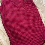 Merona maroon houndstooth pencil skirt, Size 8 Photo 1