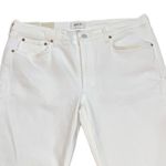 AGOLDE  KYE Mid Rise‎ Straight Crop Low Stretch White Denim Jeans Size 33 NWT Photo 1