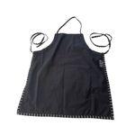 The Pampered Chef Black Apron With Pockets & Striped Trim 1n White Photo 3