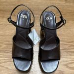 ZARA brown platform sandals Photo 0