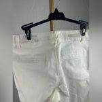 Soft Surroundings New  White Denim Jean Size 16 2 Button Straight Wide Leg Photo 4