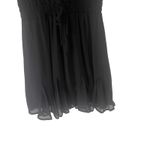 Rowa Women's Size Small Black Chiffon Little Black Dress Photo 2