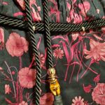 Gucci  Floral Print Mini Dress IT44 / US8 red black Photo 12