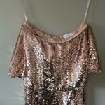 Lovers + Friends  Knoll Mini Dress Rose Pink Sequins Strapless Bodycon Size S NWT Photo 2