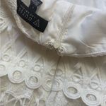 Guess White Cream Tiered Sundress V-Neck Photo 5