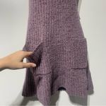 Free People Claude Mini Dress Brandy Wine Size Small Halter Sweater Vest NWT Photo 7