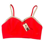 NWT Sincerely‎ Jules Red Crop Top Bedazzled Size Medium Photo 0