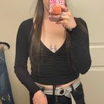 Princess Polly Princess Poly Black Crop Top Photo 0