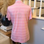 Nike Dry Fit Tour Performance Polo Pink White Golf Shirt Size Large Photo 3