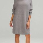Lululemon Size 4 Merino Wool Blend Knit Dress Heathered Gull Grey Knit Women’s Photo 0