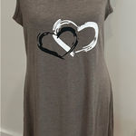 Women's Dress Size Medium Brown with Hearts Photo 0