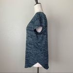 Lou & grey Size Medium Marled Green Short Sleeves Women’s Top Photo 3