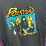 Poison Talk Dirty to Me Poster Oversized Glam Metal Tee M Photo 3