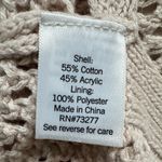 Nine West  Knit MIDI Light- Beige Lined Sweater Skirt Size L Photo 4