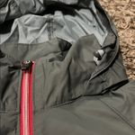 Columbia Gray Varsity Jacket with Red Accents Photo 6