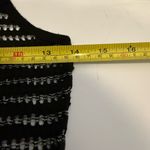 BKE  Women’s Black See-Through Mesh Tank Top Size L Semi Sheer Striped Detail Photo 7