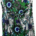 Y2K I.N. Studio Petite Womens PS Floral Empire Waist Top Dark Coquette Soft Goth Green Size undefined Photo 7