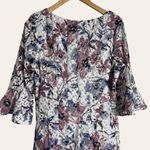 Rabbit Rabbit Rabbit Design 3/4 Bell Sleeve Floral Lace Fit Flare Dress 14 Size 12 Photo 5