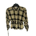 Free People We the Free pacific dawn plaid wool blend shirt PLAID SIZE SMALL Photo 1