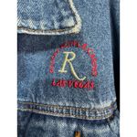Vintage Riviera Blues Las Vegas Denim Jacket Riviera Hotel Casino Fireworks L Blue Size L Photo 4