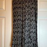 Cato Women’s Pants Large Black Geometric Wide Leg Lounge Casual Stretch Elastic Photo 0