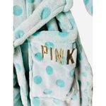Victoria's Secret PINK Victoria Secret Green Polka Dot Soft Plush Bath Dressing Robe Women's XS/S Photo 1
