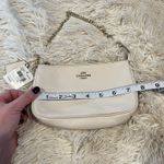 Coach  F53340 Pebbled Leather Large Chain Wristlet  Phone Purse Ivory/Cream NWT Photo 3