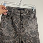 J Brand Lillie High Rise Skinny Coated Snakeskin In BOA Size 27 Photo 2