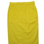 J.Crew NWT Petite No. 2 Pencil in Warm Sun Yellow Bi-stretch Cotton Skirt 12P Photo 2