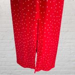Gap Womens Small Red White Polka Dot V-Neck Spaghetti Strap Tie Back Midi Dress Photo 1