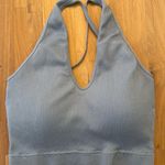 Dry Goods  Wishlist Tank Grey/Blue Padded Ribbed Top Photo 0