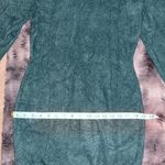 Women's Mock Neck Ribbed Long Sleeve Bodycon Pullover Cute Mini Sweater Dress Green Size M Photo 4