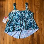 Avenue  NWT Women's Blue Multi Swimsuit Tankini Top Size  28 Photo 11