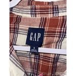 Gap NWT  Womens Button Down Long Sleeve Relaxed Fit Boyfriend Flannel Top Size S Photo 1