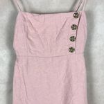 Urban Outfitters Peachy Pink Linen Blend Mini Dress Size 2 Photo 9