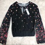 BCBGeneration NWT  Floral Print Bell Sleeve Top Photo 1