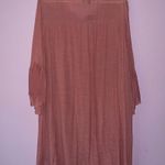 NEW J Gee 3X Boho Dress Midi Pink Eyelet Crochet Gauzy Bell Sleeve Photo 6